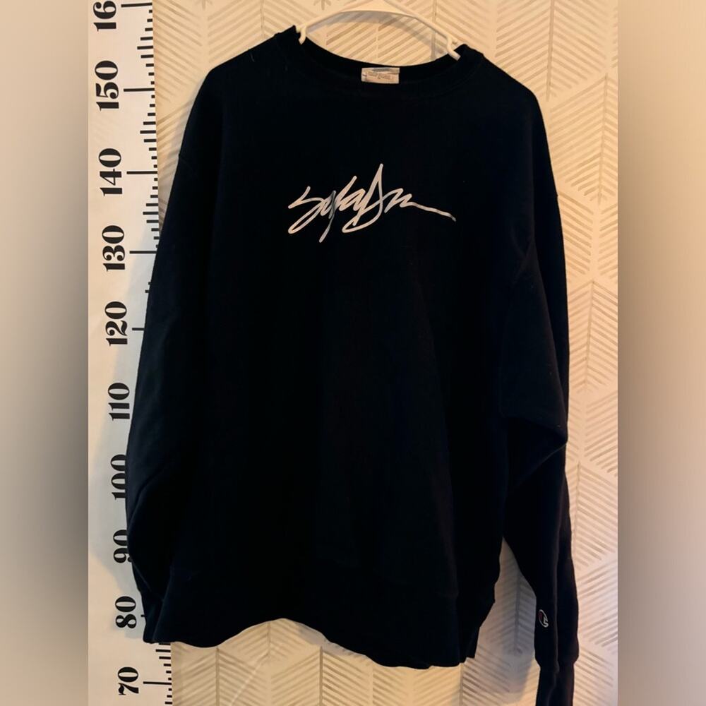 Champion x King Saladeen Reverse Weave Black Crewneck Sweatshirt XL